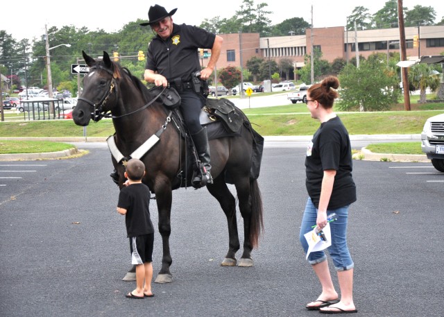 Area law enforcement meets public at Fort Jackson Night Out event