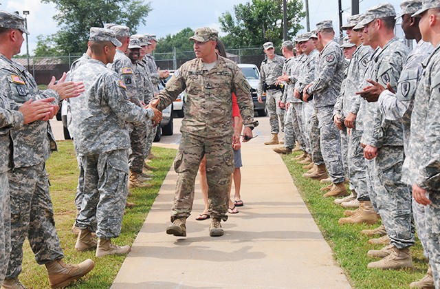 Family, friends, co-workers welcome home Soldier, K-9