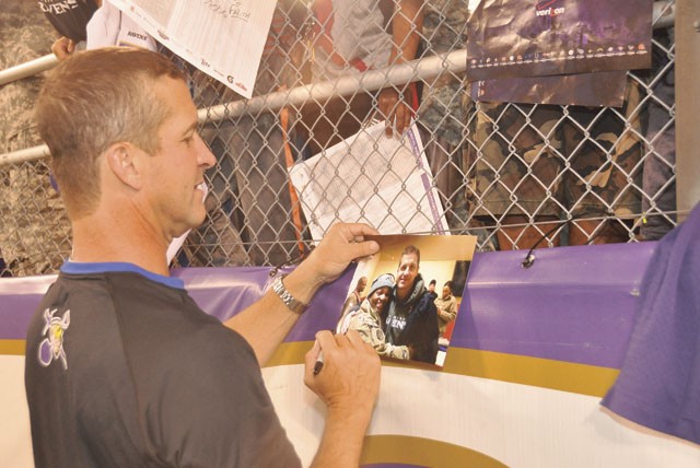 Ravens camp honors military