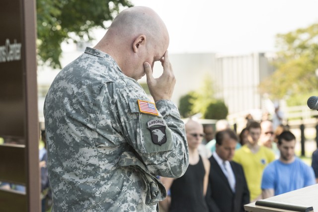 Natick observes moment of silence for Maj. Gen. Greene