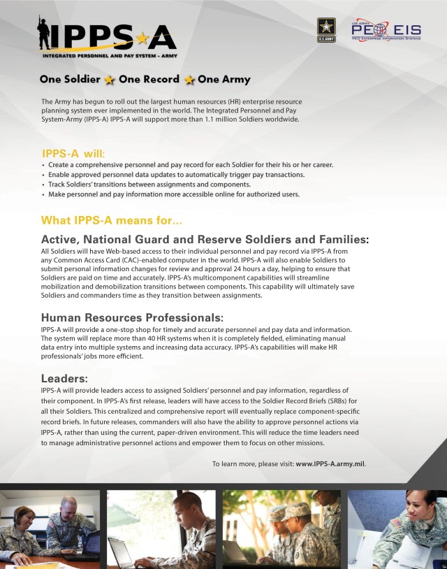 Integrated Personnel and Pay System -- Army