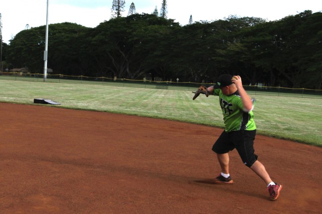 Three Army 'ohana' prepare for the All-Army Softball Team tryouts