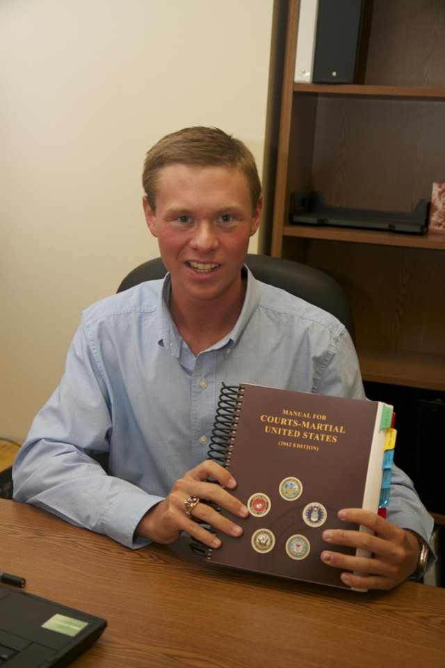 Aspiring litigator learns military law with the Cav