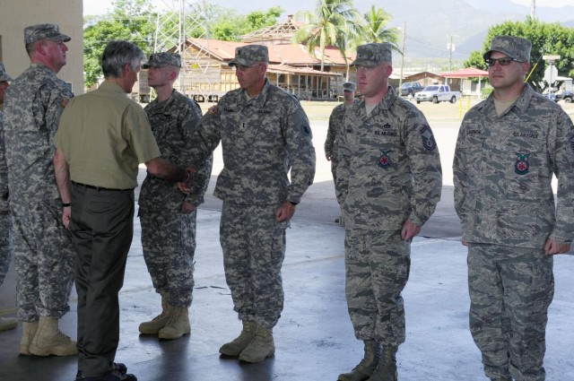 Secretary of the Army recognizes members of Joint Task Force-Bravo