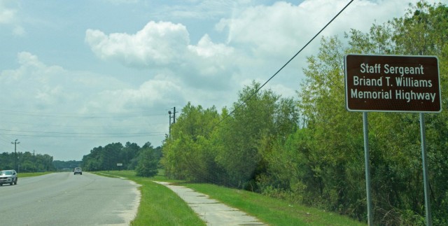 Staff Sgt. Briand T. Williams Memorial Highway dedication