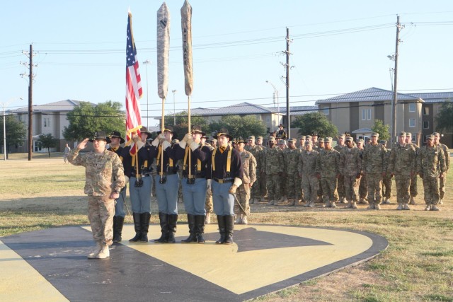 1st Air Cav Apache battalion uncase colors