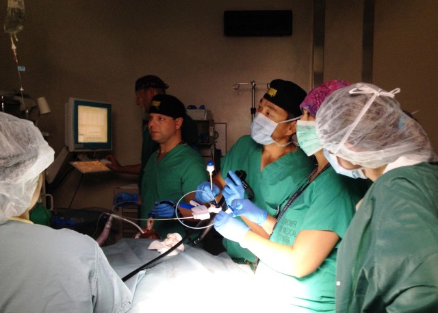 Eisenhower Army Medical Center leads Army, region in endoscopic suturing