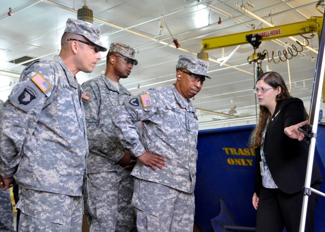 AMC leader praises ammo plant's capabilities, support to DOD