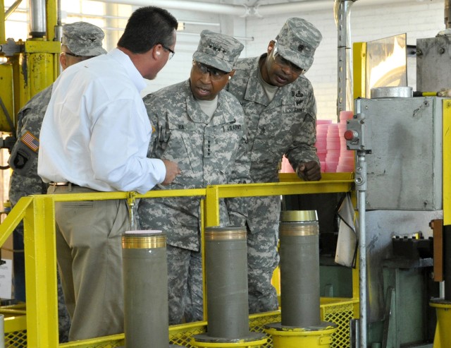 AMC leader praises ammo plant's capabilities, support to DOD