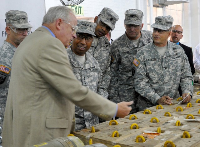 AMC leader praises ammo plant's capabilities, support to DOD