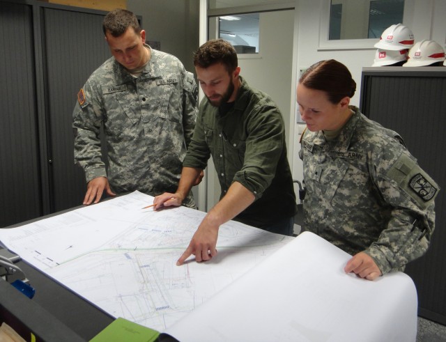 Future Army officers shadow engineers at Stuttgart