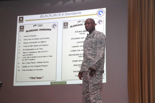 1st TSC leaders discuss reshaping the force