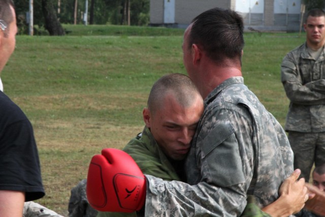 'Sky Soldiers' and 'Iron Wolves' certify on Combatives
