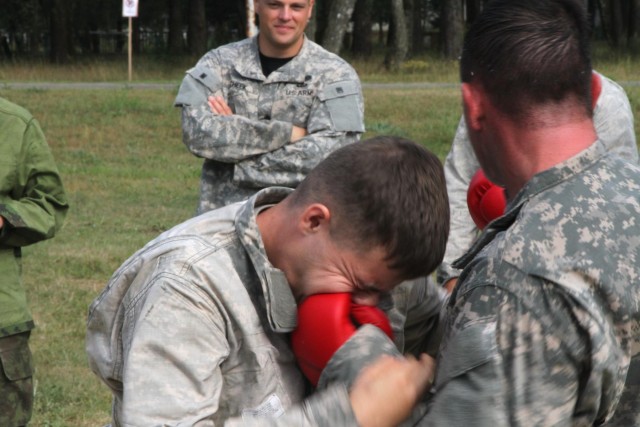 'Sky Soldiers' and 'Iron Wolves' certify on Combatives