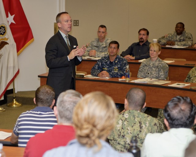 Army Under Secretary delivers keynote speech to Intel Law class
