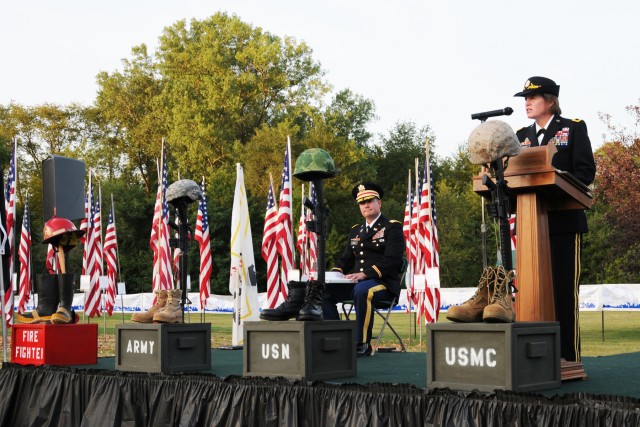 Brig. Gen. French Honors Fallen During Tribute