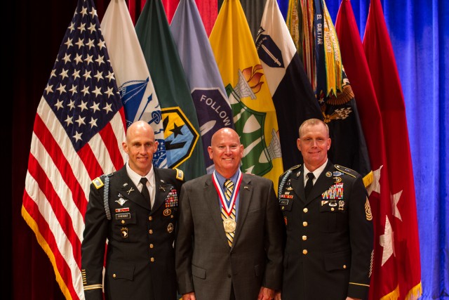 STANDING WITH HONOREE