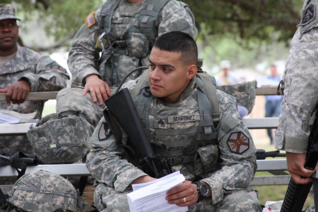 Sgt. Martinez waits his turn