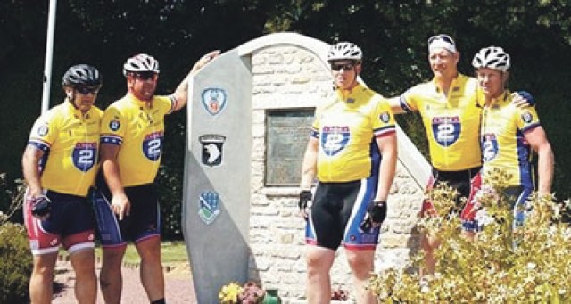 Soldier rides in Normandy Challenge 
