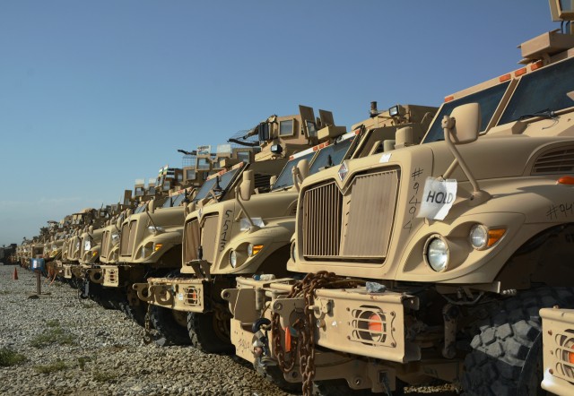 3-401st AFSBn continues to prep vehicles for loan to ANSF