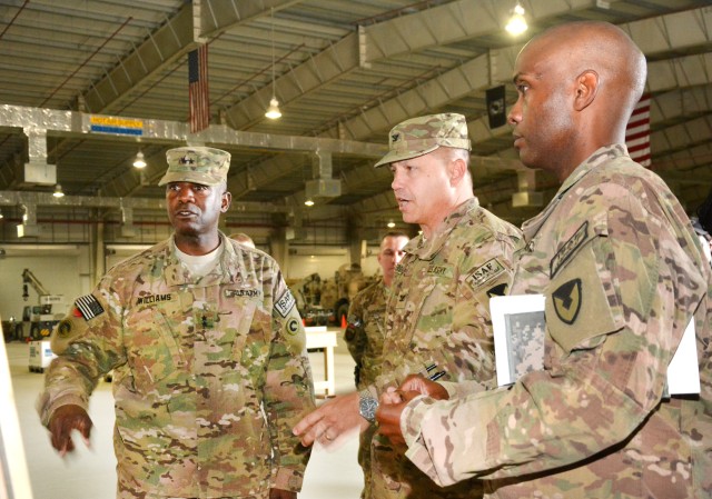 1st TSC command team sees 401st AFSB preparations for expected ...