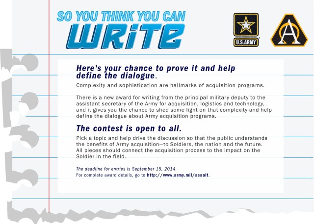 So You Think You Can Write