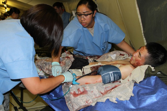 Triage was a vital step in the validation process of 121st Combat Support Hospital mass casualty exercise