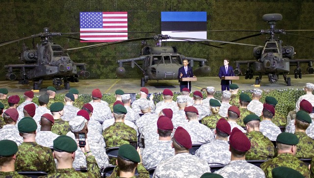 President Obama visits troops in Estonia