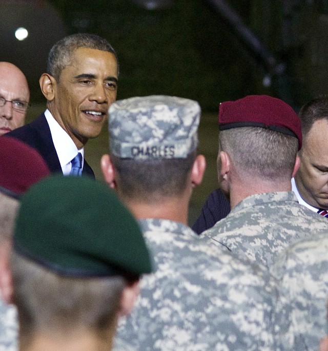 President Obama visits troops in Estonia