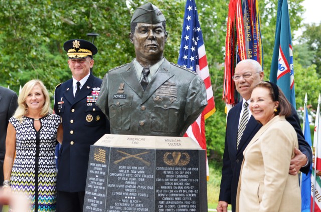 Colin Powell Bust Dedication