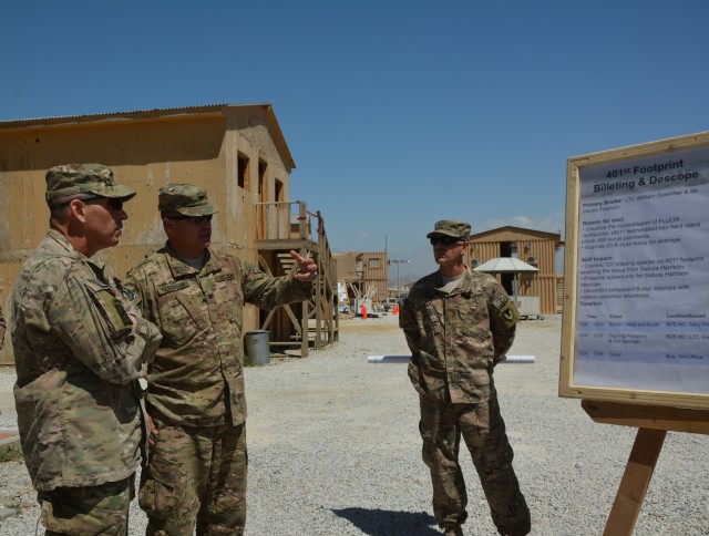401st AFSB Area Development Plan Terrain Walk with Maj. Gen. Colt