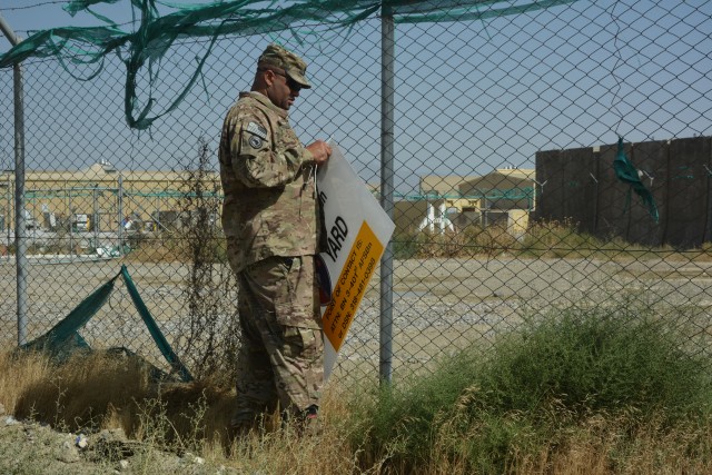 3-401st AFSBn is clearing yards, tagging property and removing non-mission essential equipment