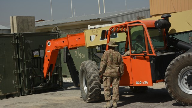 3-401st AFSBn is clearing yards, tagging property and removing non-mission essential equipment