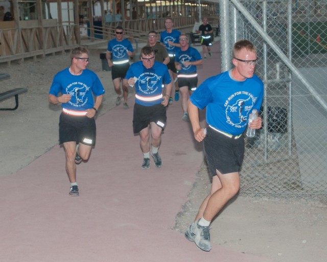 Service members at KAF 'Run for the Fallen' on 9/11