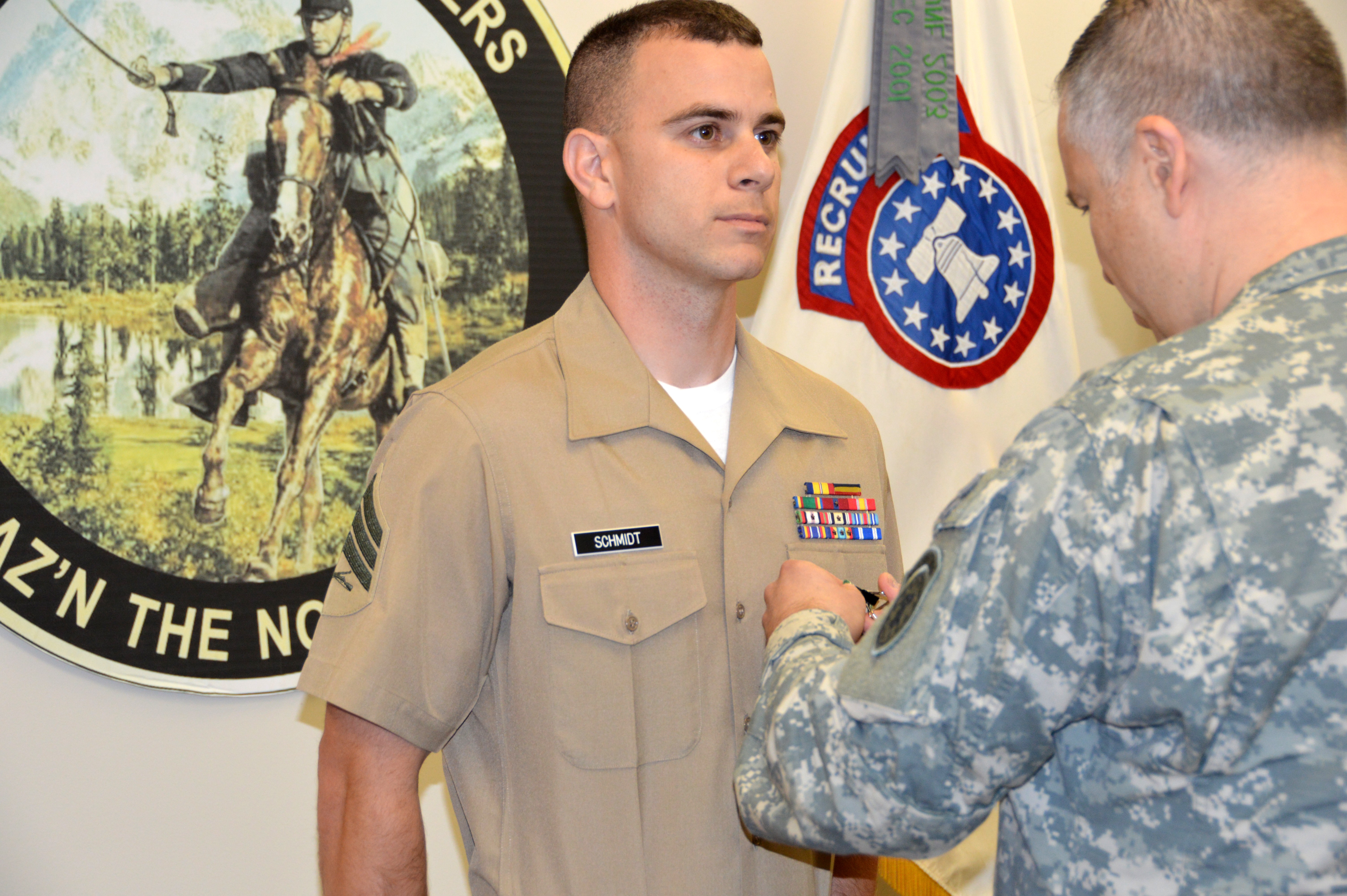 Marine Corps Recruiter Earns Army Achievement Medal | Article | The United  States Army