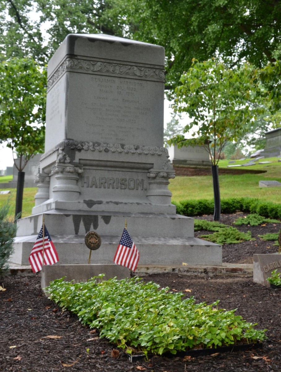 Benjamin Harrison Presidential Wreath Laying Ceremony emphasizes Civil ...