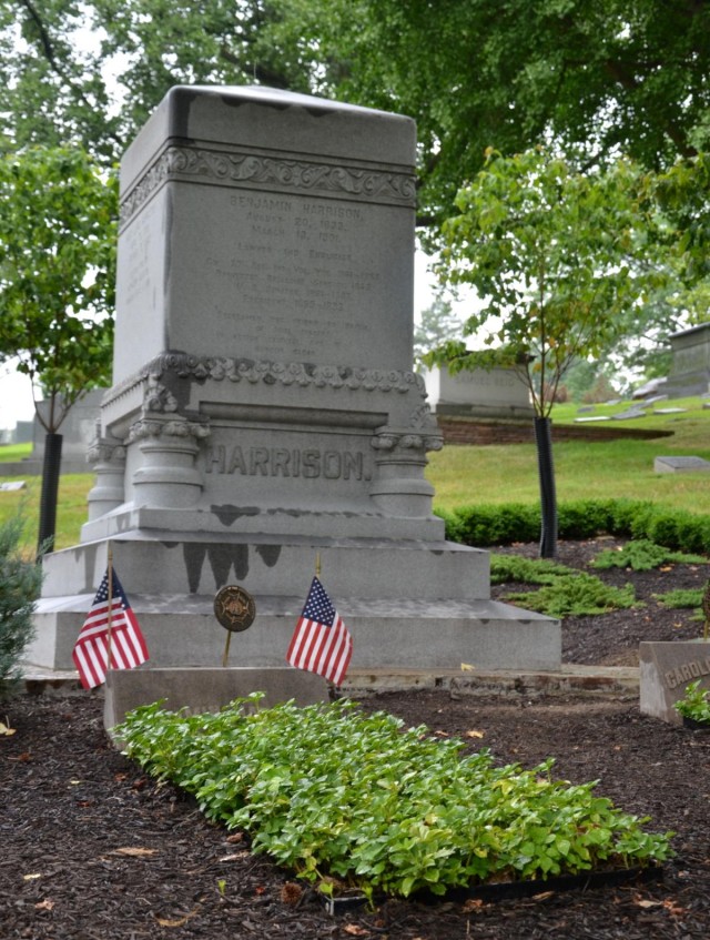 Benjamin Harrison Presidential Wreath Laying Ceremony emphasizes Civil War service