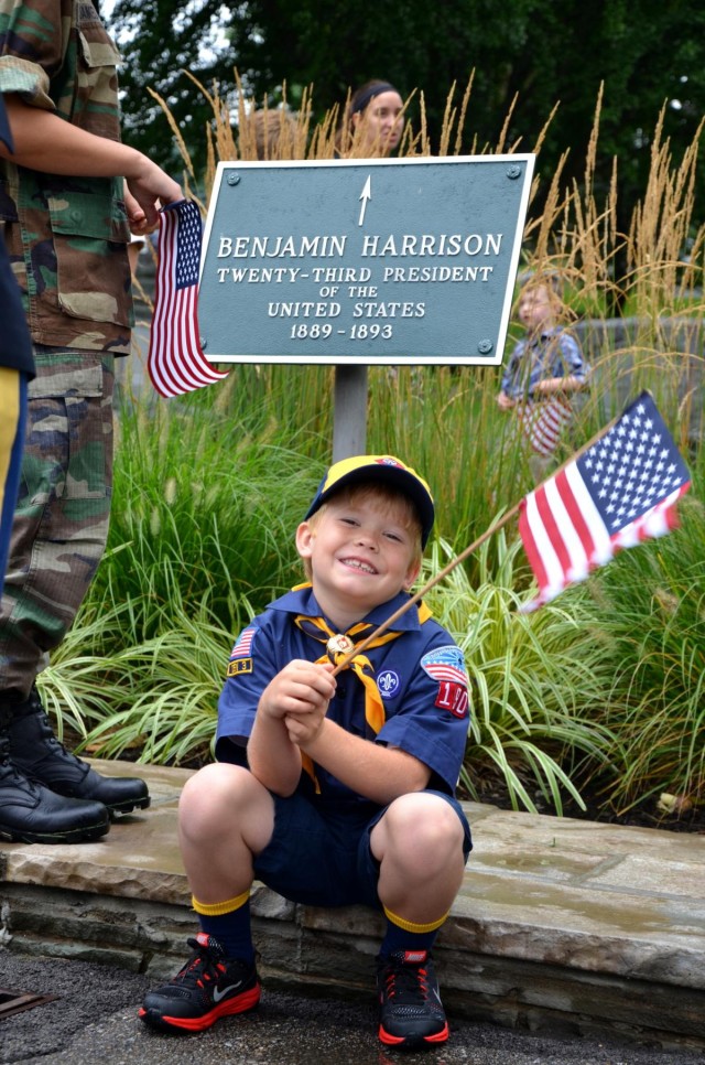Benjamin Harrison Presidential Wreath Laying Ceremony emphasizes Civil War Service