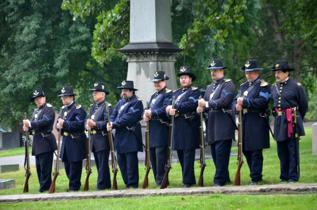 Benjamin Harrison Presidential Wreath Laying Ceremony emphasizes Civil War service