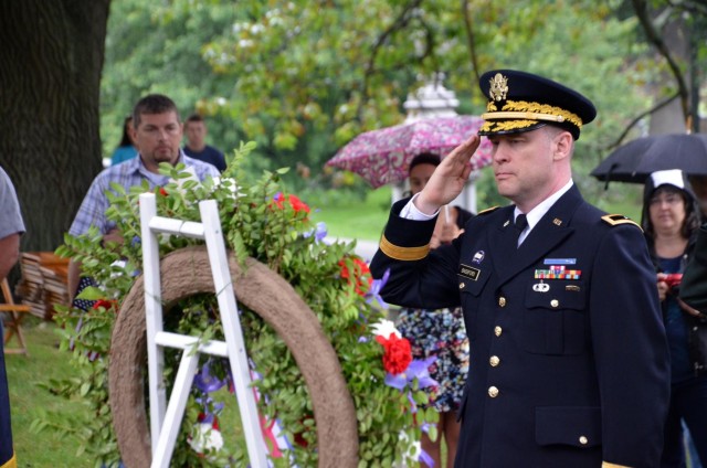 Benjamin Harrison Presidential Wreath Laying Ceremony emphasizes Civil War service