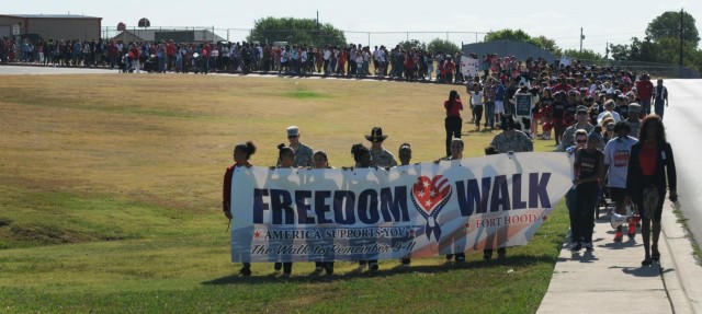 Cavalry battalion, local middle school remember 9/11, form partnership