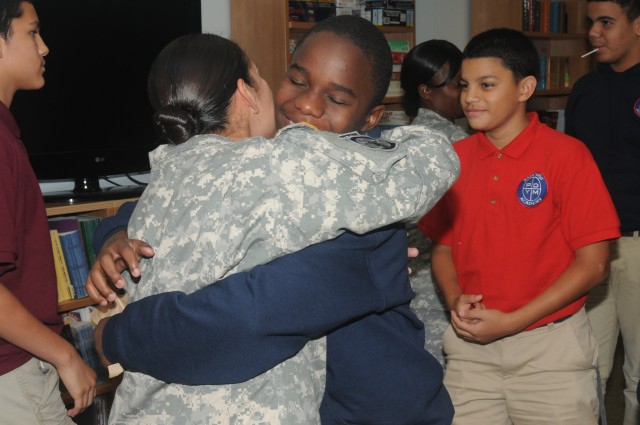 The Army people were at my school today: 80th TC Soldiers visit Danbury Conn. boys academy