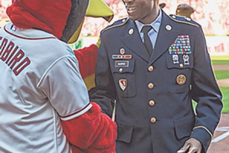 Fort Leonard Wood service members participate in military appreciation  event before Cardinals game Sept. 11, Article