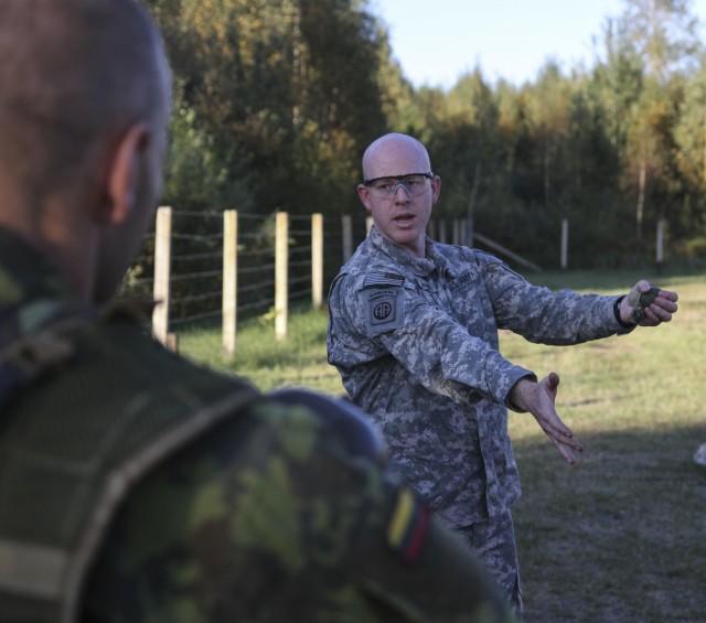 Explosives training for the Iron Wolves and Sky Soldiers
