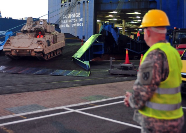 Planes, Trains and Ferries: 1/1 CAV equipment arrives in Europe