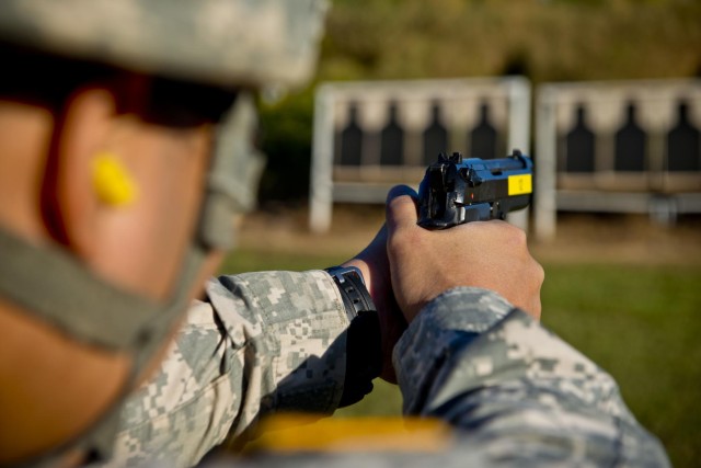 Soldiers take first shot at Army Reserve Small Arms Championship