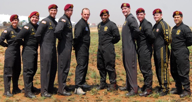 Golden Knights leap into South African Air Show