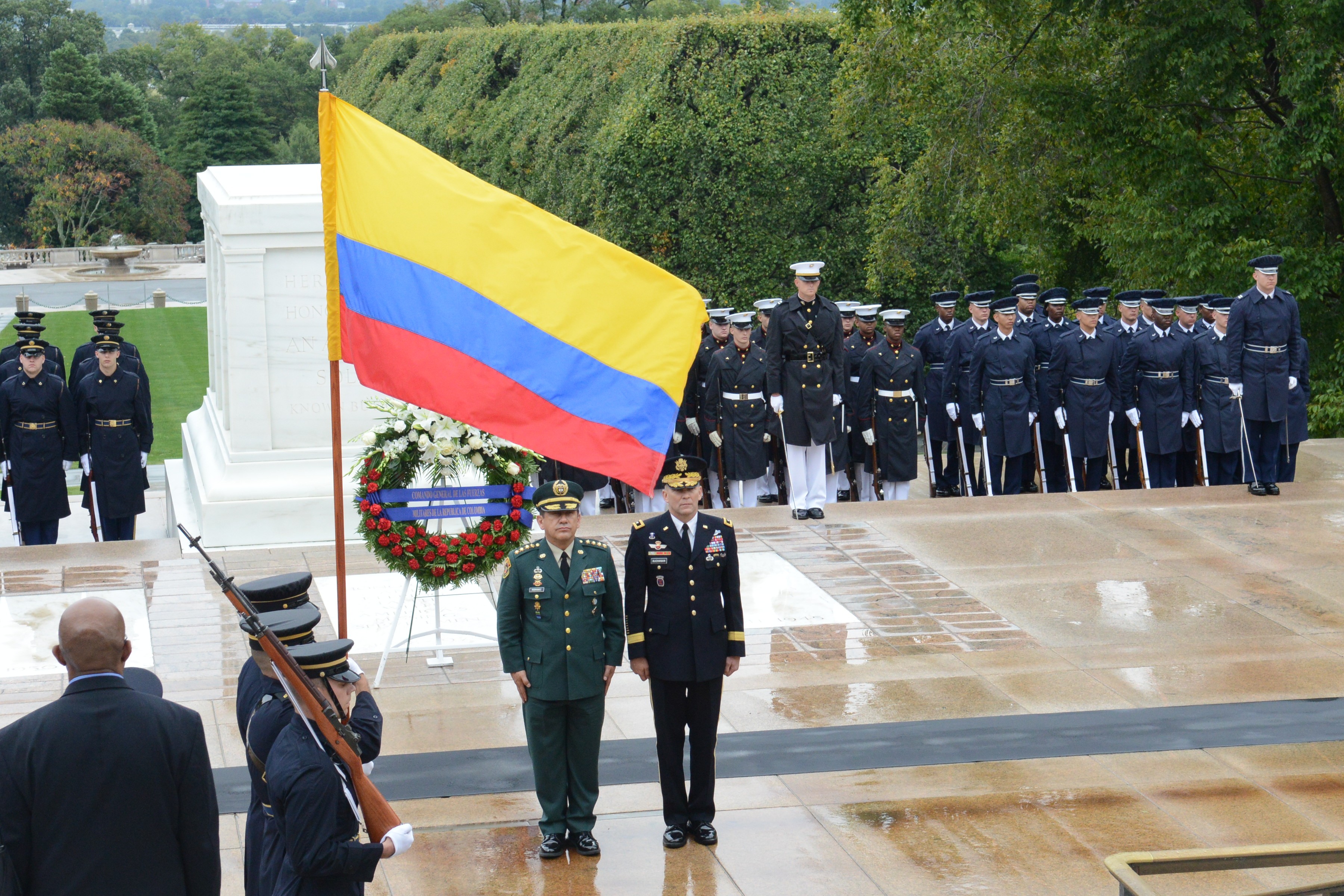 Colombia's top military official honors the fallen in the Nation's