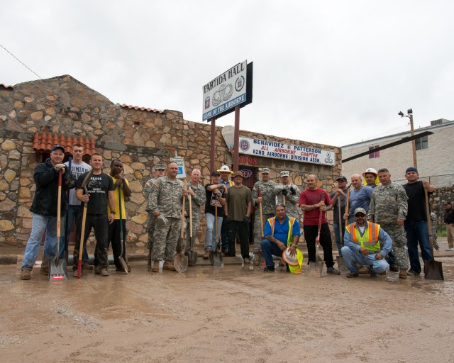 TF Rough Riders help with clean up after storm