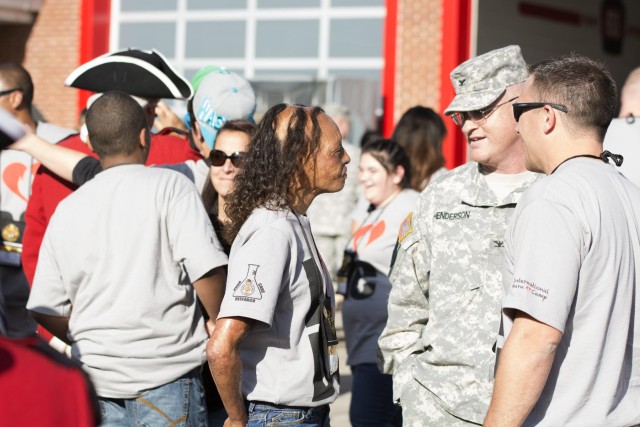 Child burn survivors visit JBM-HH Fire Department